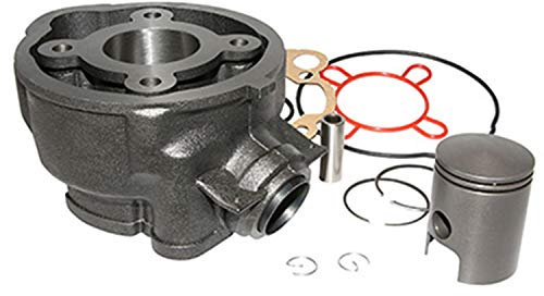 Cylindre Minarelli AM6 pour 50 cc de 2000 a NC 12527 etat Neuf Cylindre piston fonte nouvelle embase avec joint haut moteur ( Refroidissement liquide moteur 2 Temps )