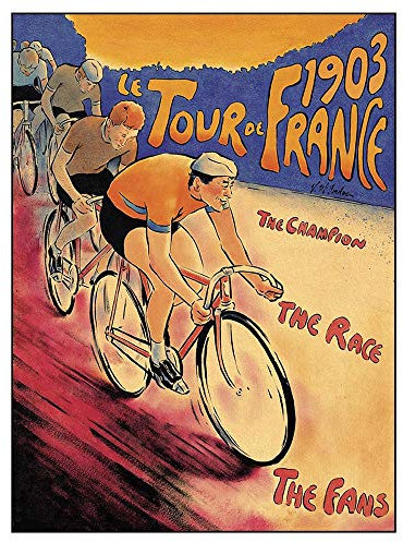 Wee Blue Coo Kunstdruck Tour De France 1903 Super Only, Wanddekoration, 30,5 x 40,6 cm, ungerahmtes Papier