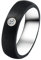DOOSTI Freundschaftsring/Partnerring Carbon mit Einlage aus Chirurgischem Edelstahl 316L - inkl. Gratis Gravur