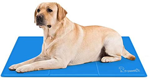 pecute Dog Cooling Mat Large 90x50cm, Durable Pet Cool Mat Non-Toxic Gel Self Cooling Pad, Great for Dogs Cats in Hot Summer