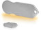 Einkaufswagenlöser ® Blanko F1 / Schlüsselanhänger Einkaufschip mit Schlüsselfundservice/Abziehbarer Einkaufswagenchip Metall, Chip Einkaufswagen, Key Finder / 5 Stück