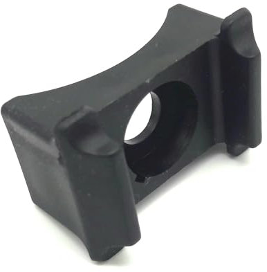50x Kunststoffbock schwarz Doppelstabmattenzaun Rundrohr Auflagebock Zaun Halter (geeignet für Rundpfosten mit 60 mm Durchmesser)