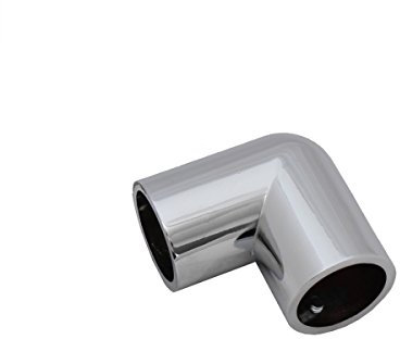 25mm Chrom Rohrverbinder Relingverbinder Reling Beschlag Stangen Verbindung 2-01 (Rohrbogen)