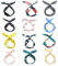 LZYMSZ 12PCS Twist Bow Wired Fasce, Filo di Ferro Fiocco Annodato a Fiori, Yoga Head Wraps Sport Turbante, Vintage Stampato Criss Cross Annodato per le Donne Ragazze (12-SS)