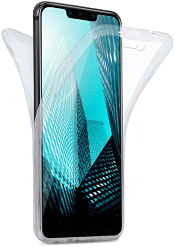 moex Doppia custodia per Huawei Mate 20 Lite, custodia in silicone trasparente, custodia protettiva completa su entrambi i lati: anteriore e posteriore, Cristallo