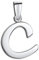 Amberta 925 Sterling Silber Anhänger - Personalisierte Charm Buchstaben für Damen und Männer - Symbole Kombinieren - Stil C