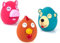 Chiwava 3er Pack 2,6 Zoll Quietschen Latex Hundespielzeug Niedliche Tiere Gesicht Interaktives Spiel für kleine Hunde