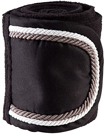 PFIFF 102912 Bandagen Dyat, Fleecebandage Klettverschluss, 4er Set, 300cm x 13cm Schwarz