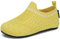 SAGUARO Kinder Hausschuhe Mädchen Jungen Pantoffeln Leicht Rutschfest Hüttenschuhe Weich Flexibel Slippers für Frühling Sommer, Gelb 26/27 EU