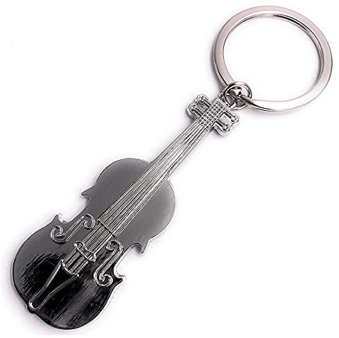 Publisit Porte-Clés Original, Bijoux de Sac, Violon, Musique, idée Cadeau pour Homme ou Femme