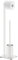 ZACK Toilet butler, White, Stainless Steel