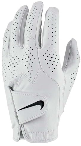 Nike Tour Classic IV Golfhandschuh für die rechte Hand, Weiß | Schwarz, Größe M
