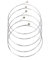 PJRYC 5 STÜCKE Silver Ton Stahl-Saiten for akustische Gitarren-Saiten (Color : Silver)