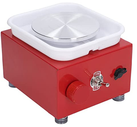 Tornio Elettrico, Ruota in Ceramica per Bambini, Velocità Regolabile Mini Macchina per Ceramiche Macchina per la Formatura di Ceramiche per Principianti Adulti, a Basso Rumore(EU)