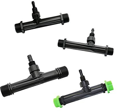 Garden Hose Connector A Venturi Fertilizer Injector with 1/2, 3/4, 1 Inch External Thread, Fertilization and Irrigation Drip Irrigation Device (Color : Red)