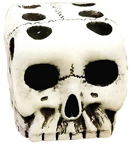 Halloween Skull Dice 3D Skelett Face Gaming Würfel Würfel Harz Schädel Würfel Scary Cube Würfel Für Club Pub Halloween Partyspiele
