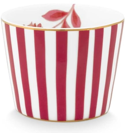 PIP STUDIO 51011038 Royal Stripes Eierbecher Dark pink (1 Stück)