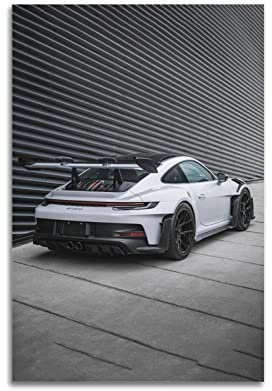 ESTE Sportwagen 911 GT3 RS Reitstock Supercar Rennwagen Poster - Dekorative Malerei Leinwand Wandkunst - Moderne Familie Schlafzimmer Dekor - 30 x 45 cm