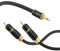 Brollitest 3.5 RCA Audio Kabel, 3.5mm Klinke auf 2 x Stereo mit Metallgehäuse und 24k Vergoldetem Rca Stecker für MP3, Tablet, Lautsprecher, Hdtv -1.5M