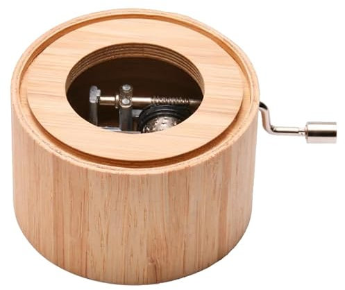Spieluhr aus Bambus mit dem Bayrischen Defiliermarsch - music box von Kurbelwerk green-line, Classic-Edition