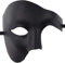 peiyee Phantom Der Oper Halbmaske, Maskerade Masken Venezianischen, Karneval Mottoparty KostüM Maske, Herrenmaske Maskerade Maske FüR Ball Party Oper Fasching KostüM Halloween Herren Und Damen-Schwarz