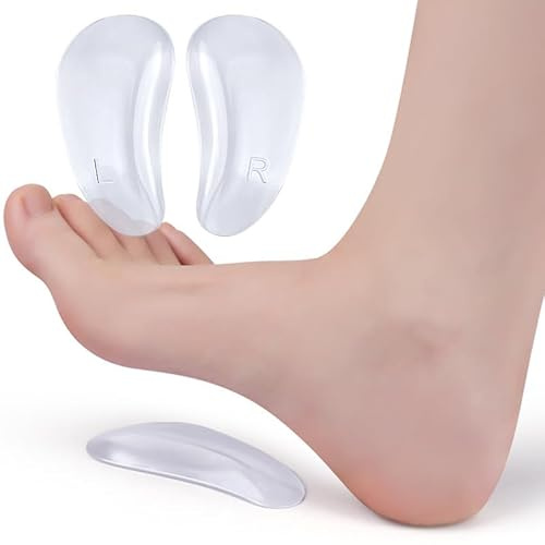 INF Einlegesohlen zur Unterstützung des Fußgewölbes, Halbpolster, Orthopädische Einlegesohlen, Fußgewölbe-Stützeinlagen, Schuhgewölbe Stützgel