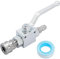 High Pressure Washer Ball Valve Kit with 3/8 Inch Male Coupler Plug and 3/8 Inch Female Quick Connector 4500 PSI for Power Washer Hose