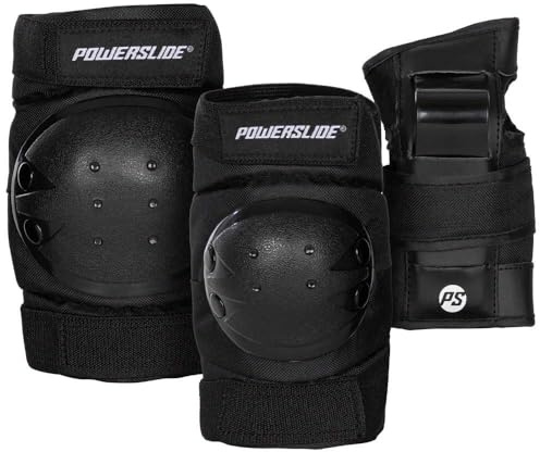 Powerslide Basic 3 Pack Protectie set (Kleur - Zwart, Maat - S)