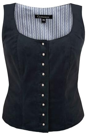 OS Trachten Damen Mieder 453001-3060 blau, 36