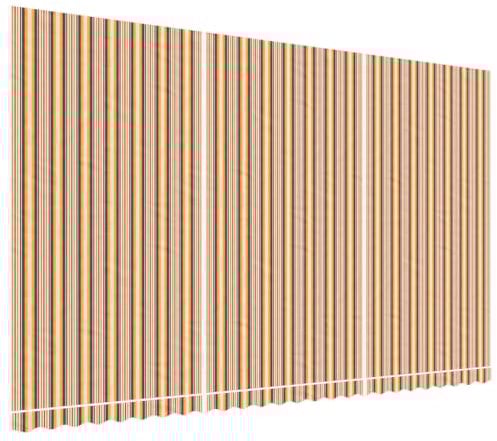 vidaXL Tessuto di Ricambio per Tenda Strisce Multicolore 6x3,5 m