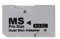 Huhudyy Lector de Tarjetas, Adaptador de Tarjeta Micro-SD TF una MS Pro, Ranuras Duales Individuales para PSP Gamepad para Tarjeta PSP