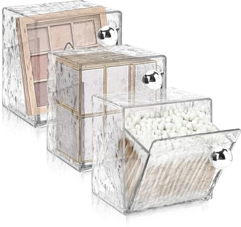 SITAKEGS Organizzatore Acrilico da Parete, Portabastoncini Cotone e Trucco