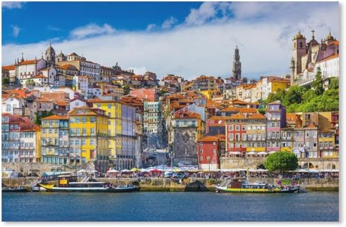 1000 Pieces Jigsaw Puzzle For Adults Lisbon Landscape In Portugal Adults Teens Large Families Puzzle Game50x70cm