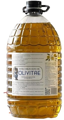 OLIVITAE. Huile d'Olive Extra Vierge 5 Litres. Agriculture Traditionnelle, Saveur Équilibrée. Tolède, Espagne.