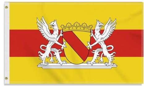 Große 90×150 CM Alt Baden(1947-1952) Flagge,großes 150D Deutsche Bundesland Freundschafts banner, Deutschlandfahne Doube-Seitendruck Dekor Messingösen large Old Baden