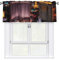 WHJDPP Las Vegas Nachtstadt-Bild-Vorhänge mit Volant-Stange, 137,2 x 45,7 cm, Heimdekoration für Küche, Badezimmer, Waschküche, Studio, oberes Fenster