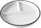 VICASKY Ceramic Divided Dish Food Portion Control Plate with Compartments for Adults for Parties Home Use and Balanced Meals