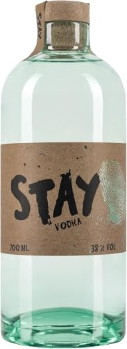 Stay Vodka | Milder Premium Vodka aus Getreide | Klar & rein | Ideal für Cocktails & Longdrinks | 700ml | 38% Vol.