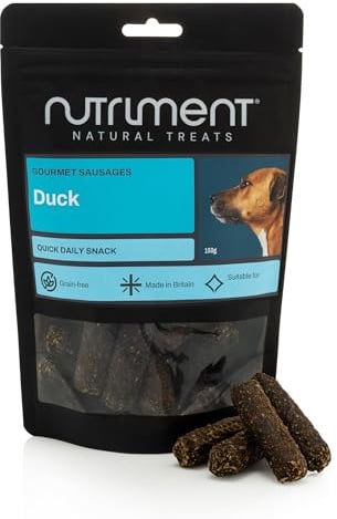 Natural Treats Gourmet Sausages Duck (150g) Highly Digestible Dog Treats