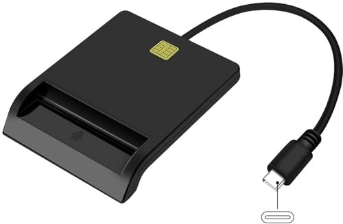 Rocketek ID-Kartenleser, USB-Smartcard-Leser, Militär-USB-CAC-Speicherkartenleser, kompatibel mit Windows (alle), Linux/Unix, MacOS X (alle)