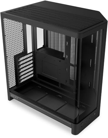 NZXT H6 - Case PC ATX Compatto a Doppia Camera - Nero | Case ATX a doppia camera con supporto fino a 10 ventole 120mm e radiatori 360mm, compatibile con schede madri back-connect.