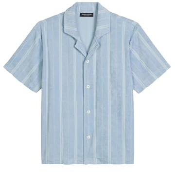 Marc O'Polo Herren Pyjamaoberteil Terry Towel niagaramistembossedstripe - Größe S