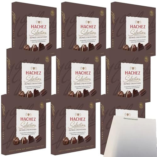 usy Bundle für Hachez Schokolade Selection Dunkel & Intensiv VPE (9x125g Packung) + usy Block