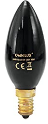 OMNILUX C35 230V/40W E-14 UV Kerzenlampe | Ein unerlässliches Gestaltungsmittel