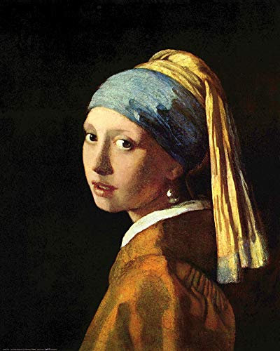 1art1 Johannes Vermeer Poster Das Mädchen Mit Dem Perlenohrring, 1665 Kunstdruck Bild 50x40 cm