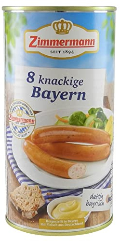 Zimmermann 8 Knackige Bayern, Füllmenge: 565 g; Abtropfgewicht: 250 g