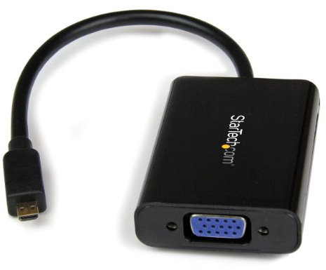 StarTech.com Adattatore convertitore Micro HDMI a VGA con audio per smartphone/book/tablet M/F, 1920x1200 (MCHD2VGAA2)