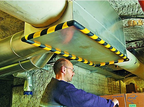 LEMAX® Warn- und Schutzprofil, Eckenschutz/Kantenschutz, Typ E 5000x30mm 5 m