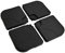 Outsunny Base de Sombrilla o Pie para Parasol Tipo Soporte de 4 Piezas de plástico 100x100x7,5 cm Negro