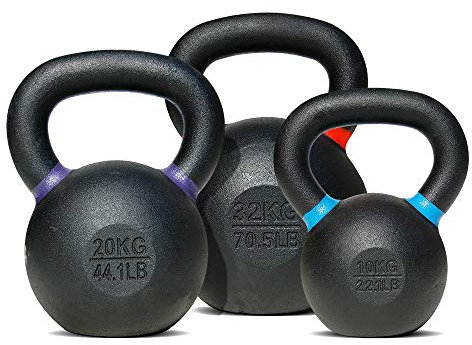 Bodytrading Powdercoated Kettlebells, Schwarz, 36 kg
